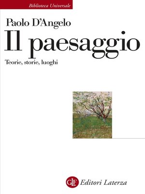 cover image of Il paesaggio